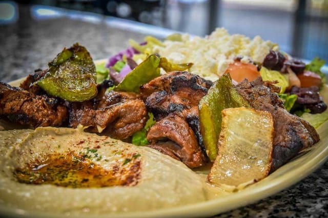Beef Kabab Plate.