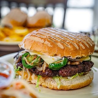 Deluxe Cheese Burger Tray